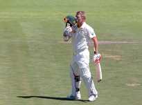 "Every ball was hitting the middle of my bat", said Warner of his first innings ton in Capetown.