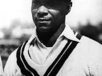 George Headley scored hundreds in both innings in West Indies' first Test victory.