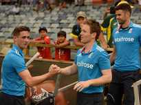 James Taylor scored 82 to lead England's win in Perth.