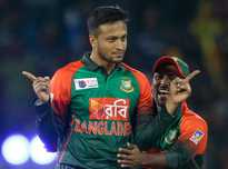 Shakib Al Hasan had missed the New Zealand tour with a finger injury