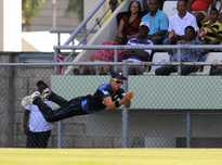 Trent Boult picked up a stunning catch to send back Kieron Pollard in the 2nd T20I.