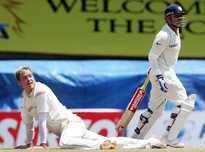 Virender Sehwag's battle with South Africa's Paul Harris in the Chennai Test of 2008 is well documented.